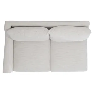 Plush Gabi Fabric Left Arm Loveseat