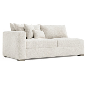 Helena Fabric Left Arm Loveseat