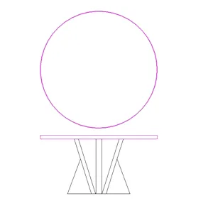 Stratum Dining Table Base