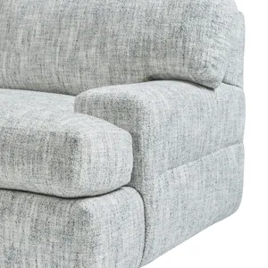 Plush Serena Fabric Right Arm Loveseat