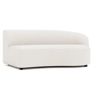 Plush Elle Fabric Right Arm Loveseat