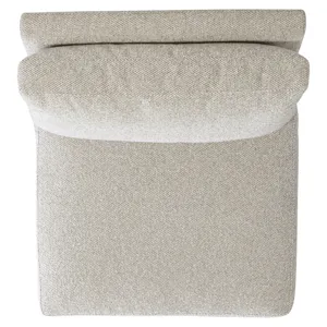 Plush Ventura Fabric Armless Chair