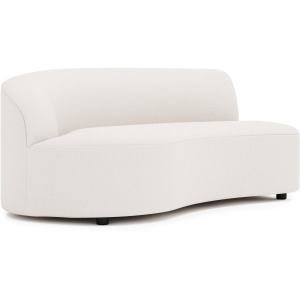 Plush Elle Fabric Left Arm Loveseat