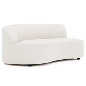 Plush Elle Fabric Left Arm Loveseat
