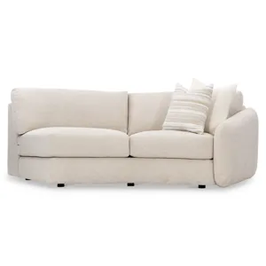 Plush Soleil Fabric Right Arm Loveseat