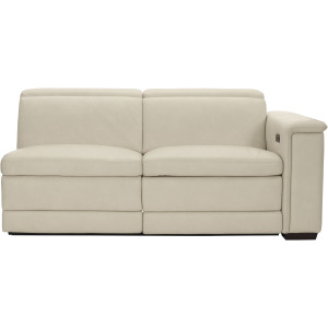 Lioni Leather Right Arm Power Motion Loveseat