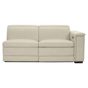 Lioni Leather Right Arm Power Motion Loveseat