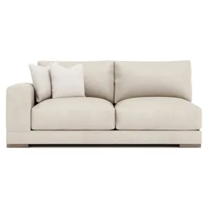 Lars Leather Left Arm Loveseat