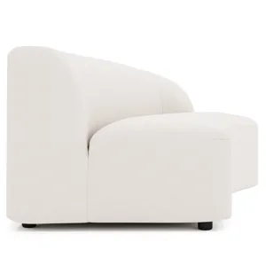 Plush Elle Fabric Right Arm Loveseat