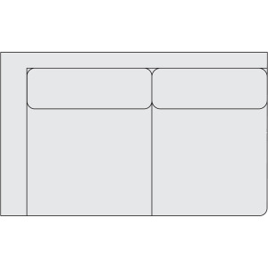 Signature Seating Fabric Left Arm Loveseat