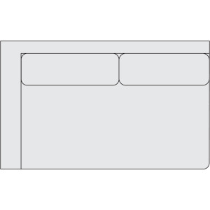 Signature Seating Fabric Left Arm Loveseat