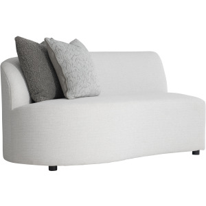 Plush Elle Fabric Left Arm Loveseat