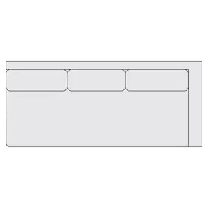 Signature Seating Fabric Right Arm Sofa
