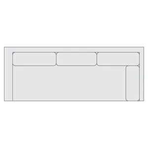 Signature Seating Fabric Right Arm Return Sofa