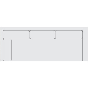 Signature Seating Fabric Left Arm Return Sofa