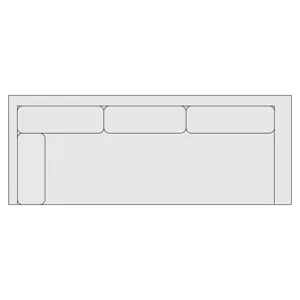 Signature Seating Fabric Left Arm Return Sofa