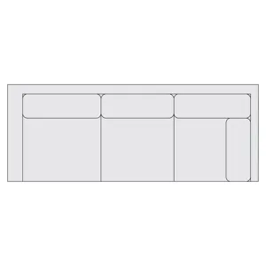 Signature Seating Fabric Right Arm Return Sofa