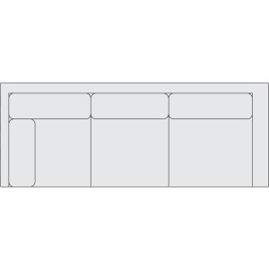 Signature Seating Fabric Left Arm Return Sofa