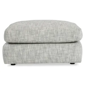Plush Serena Fabric Ottoman