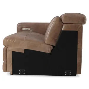 Lioni Leather Left Arm Power Motion Loveseat