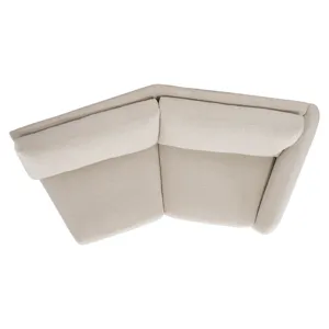 Plush Soleil Fabric Right Arm Loveseat