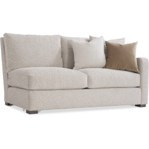 Plush Ventura Fabric Right Arm Loveseat