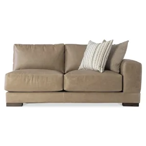 Lars Leather Right Arm Loveseat