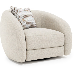 Plush Austen Fabric Swivel Chair