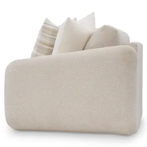 Plush Soleil Fabric Right Arm Loveseat