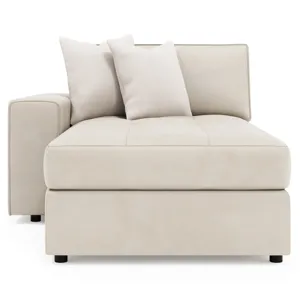 Nest Leather Left Arm Chaise