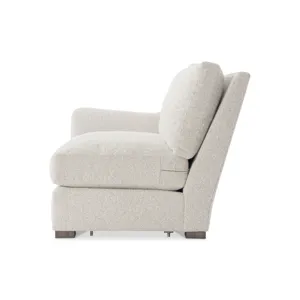 Plush Ventura Fabric Left Arm Loveseat
