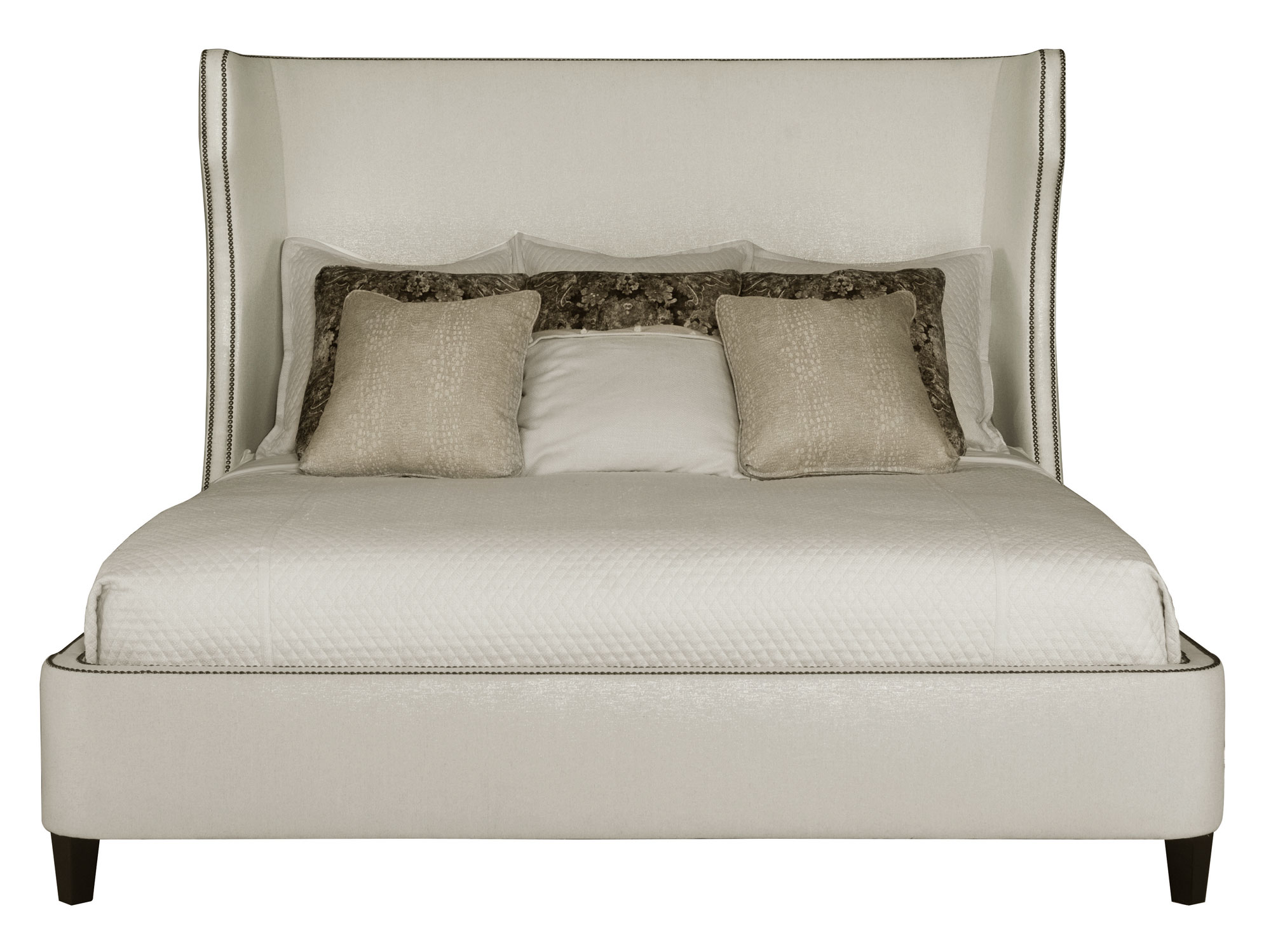 Wheeling Upholstered Bed 362H76, 362FR76 by Bernhardt Furniture at