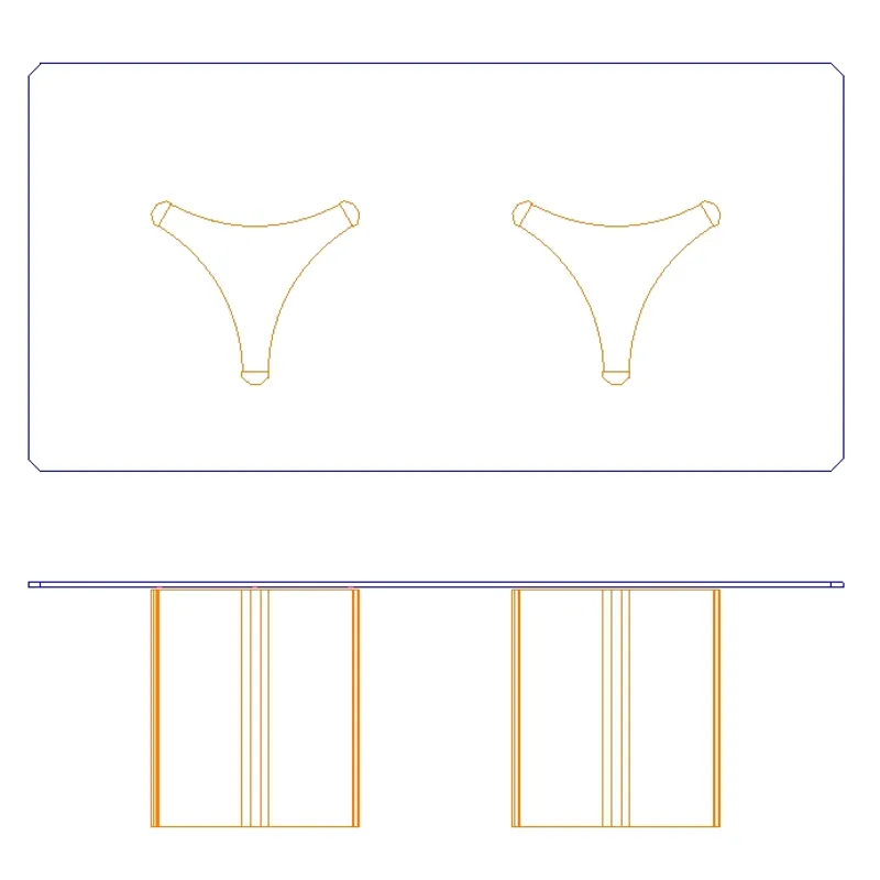 Abbott Dining Table Base