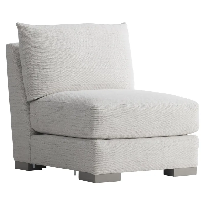 Plush Gabi Fabric Armless Chair