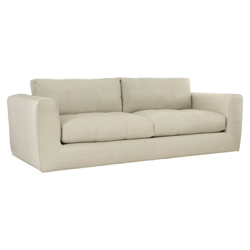 Plush Leather Remi Leather Sofa