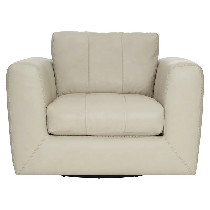 Plush Leather Remi Leather Swivel Chair