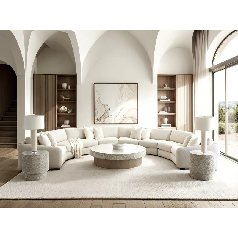Plush Soleil Fabric Sectional