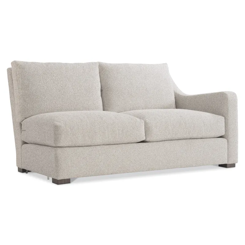 Plush Ventura Fabric Right Arm Loveseat