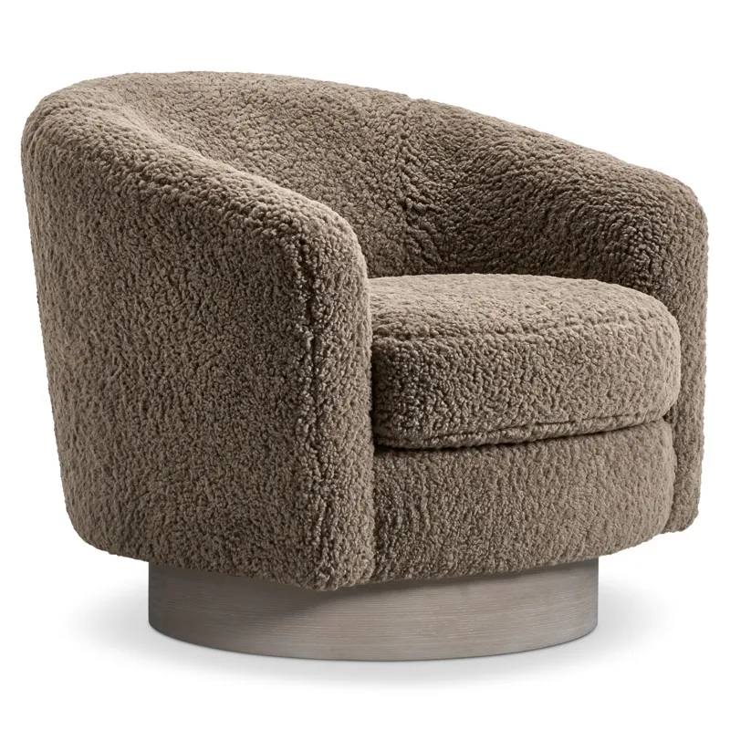 Camino Shearling Swivel Chair