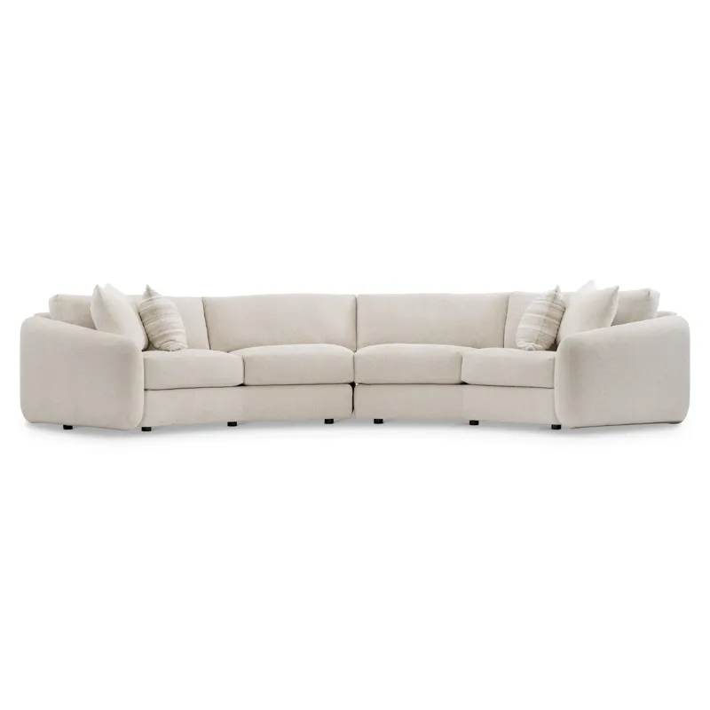 Plush Soleil Fabric Sectional
