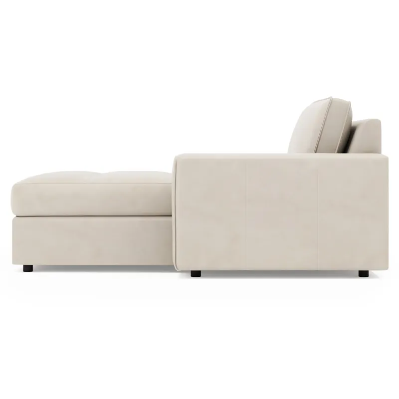 Nest Leather Right Arm Chaise