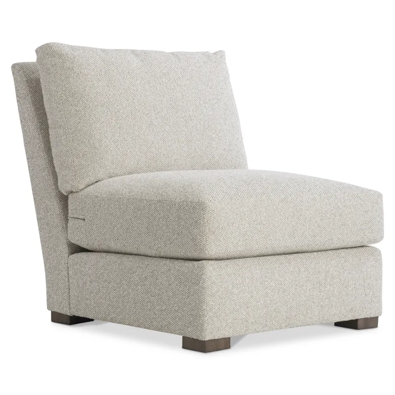 Plush Ventura Fabric Armless Chair
