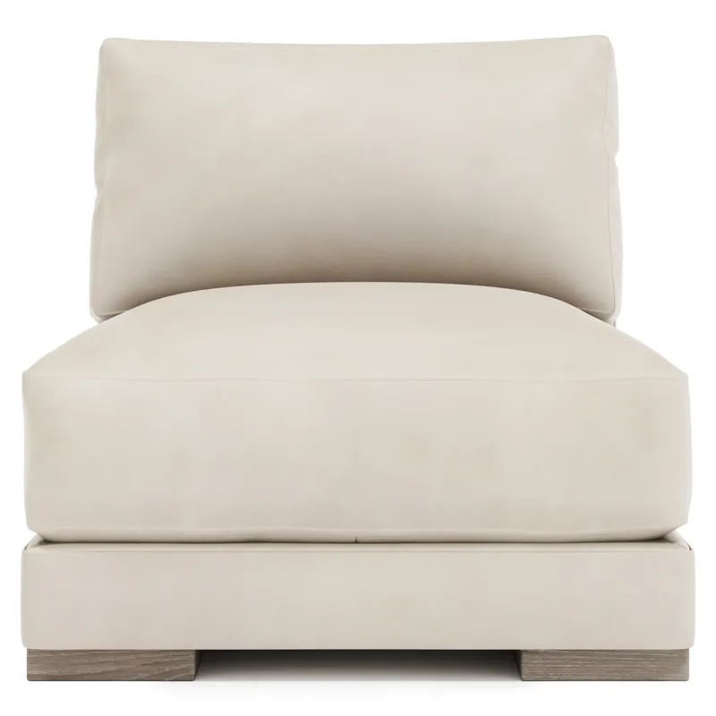Lars Leather Armless Chair