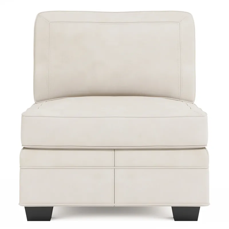 Grandview Leather Armless Chair