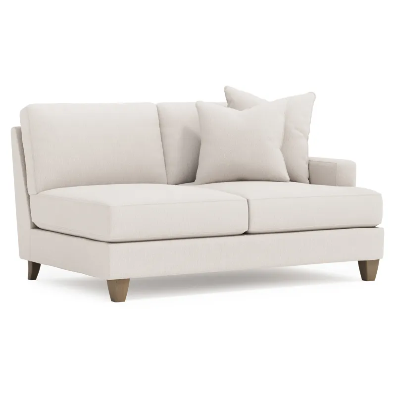 Bernhardt Solutions Mila Fabric Right Arm Loveseat