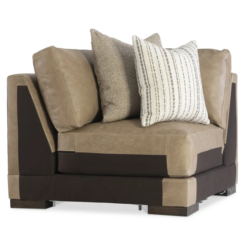 Lars Leather Corner Chair