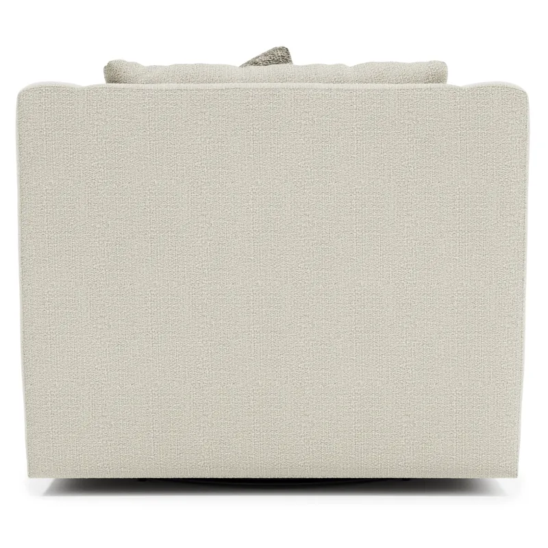 Plush Gabi Fabric Swivel Chair