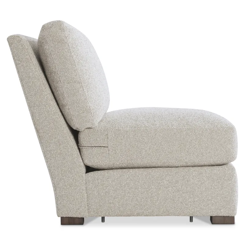 Plush Ventura Fabric Armless Chair