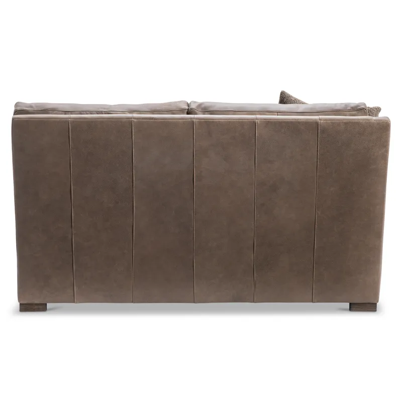 Keirnan Leather Left Arm Loveseat