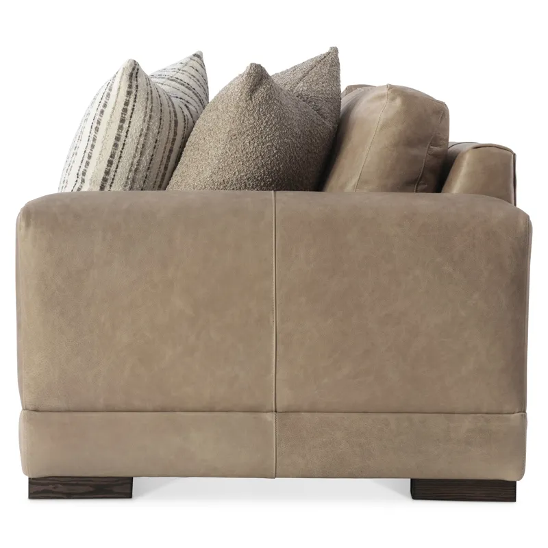 Lars Leather Right Arm Loveseat